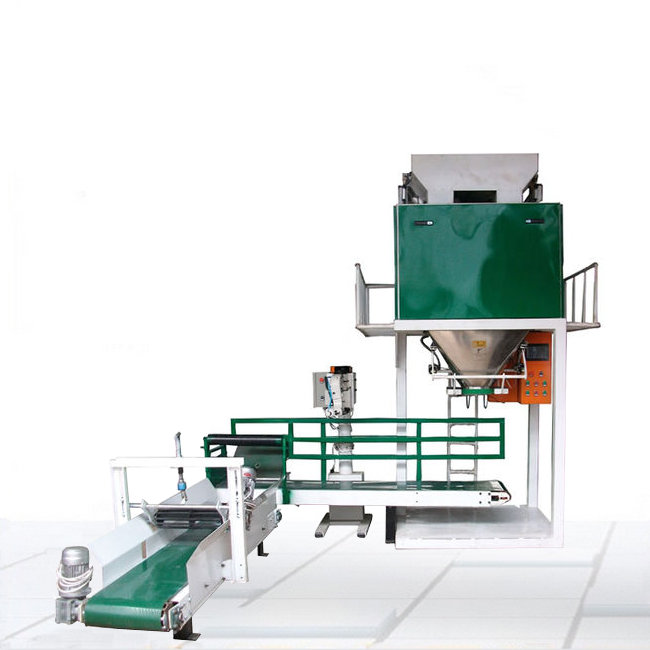 小麥玉米粒顆粒移動式上料10-60公斤電子稱重包裝機定制