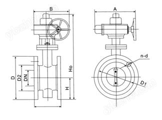 铸铁软密封电动蝶阀