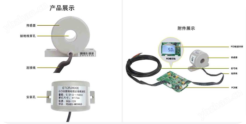 ETCR2800E小口径接地电阻在线检测仪