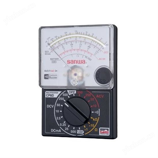 三和電氣計器SANWA薄型模擬萬用表CP8D